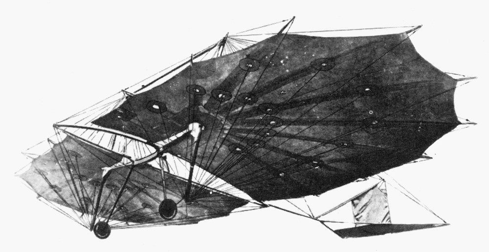Hawk Glider Fine Art Print - 1896 Design by Percy Sinclair Pilcher