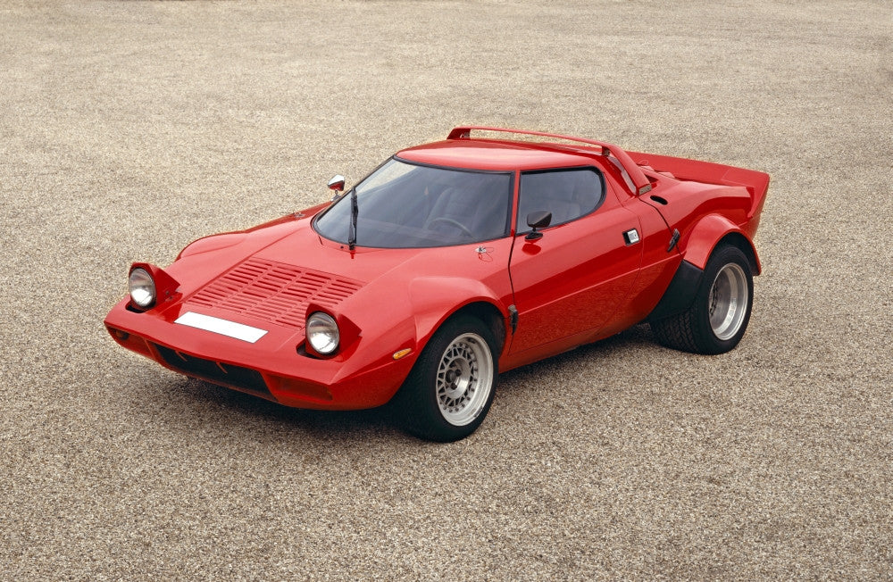 1975 Lancia Stratos V6 Coupe Poster Print | Iconic Rally Car Art