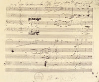 Beethoven's String Quartet Manuscript Page Print - 1826