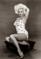 Mamie Van Doren Photo Print - Hand Up in Polka Dot Bathing Suit