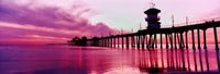 Huntington Beach Pier Sunset Fine Art Print - Panoramic Images