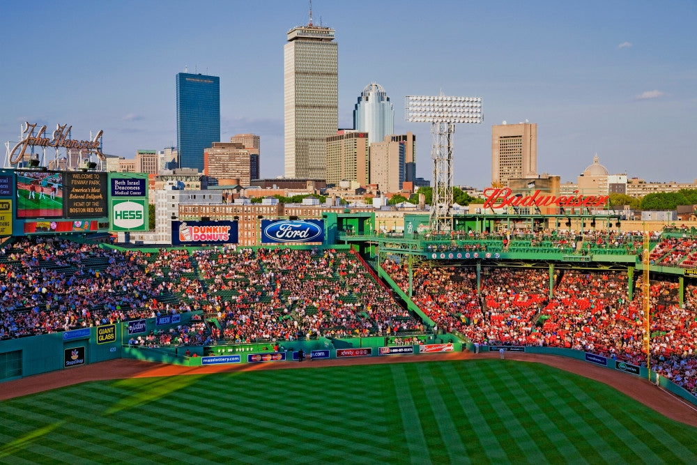 Boston Skyline Fine Art Print Featuring Historic Fenway Park by Panoramic Images