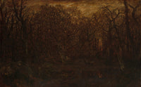 The Forest In Winter At Sunset Fine Art Print - Multiple Sizes