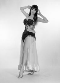 Portrait of a Young Woman in Belly Dance Outfit Fine Art Print