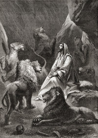 Daniel In The Lion's Den Fine Art Print by Ken Welsh | Posterazzi