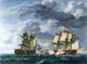 USS United States vs HMS Macedonian Battle Engraving by Benjamin Tanner