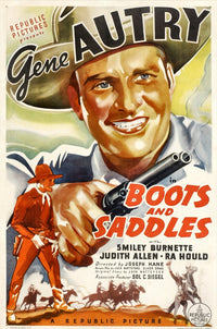 Boots And Saddles Movie Poster Masterprint - Gene Autry 1937