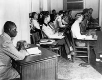 School Segregation 1948 Fine Art Print - G.W. McLaurin at University of Oklahoma