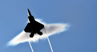 F-22 Raptor Supersonic Flyby Fine Art Print by Stocktrek Images