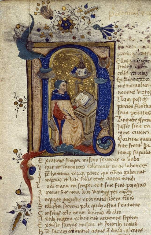 Dante: Divine Comedy - Illuminated Manuscript Art Print