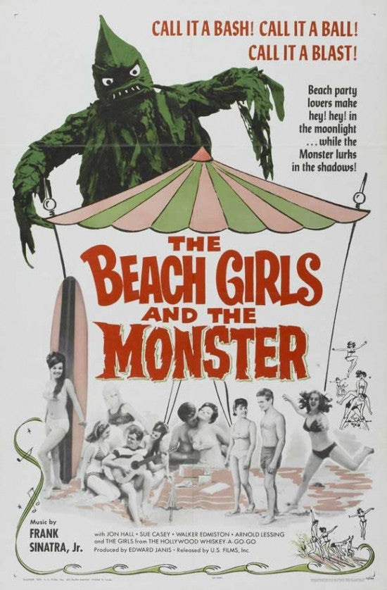 The Beach Girls and the Monster Movie Poster Print (27x40)
