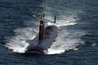 USS Asheville Los Angeles-class Submarine Poster Print