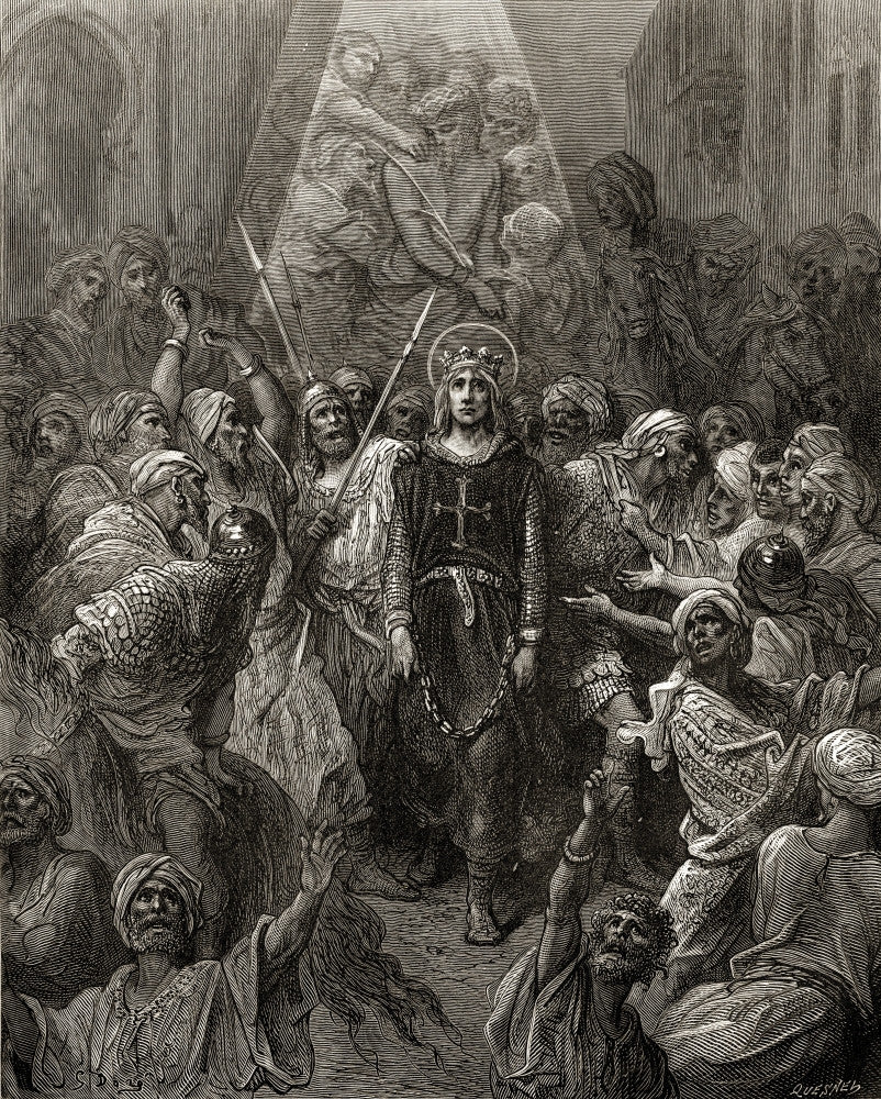 King Louis IX of France - Prisoner in Egypt During the Seventh Crusade Fine Art Print