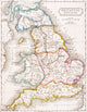 Map of England Britannia Antiqua Fine Art Print by Ken Welsh