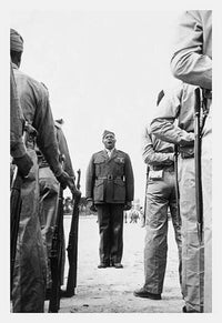 Sgt. Maj. Gilbert 'Hashmark' Johnson Fine Art Print by OWI