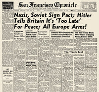 World War II Non-Aggression Pact Fine Art Print - San Francisco Chronicle