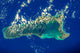 Satellite View of Grand Cayman Fine Art Print by Panoramic Images