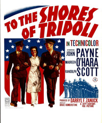 To The Shores Of Tripoli Movie Poster Fine Art Print