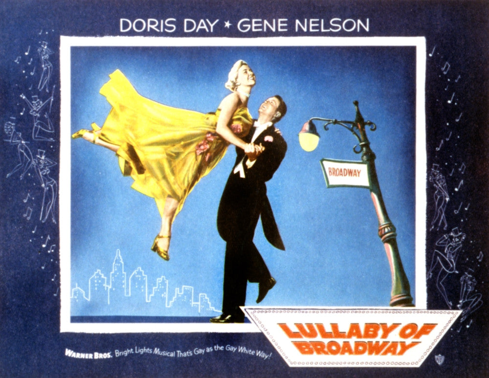 Lullaby of Broadway Movie Poster Print Featuring Doris Day and Gene Nelson (1951)