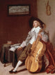 The Cello Player Fine Art Print by Dirck Hals - Wallraf-Richartz Museum, Cologne