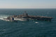 Underway Replenishment at Sea with US Navy Ships in the Arabian Gulf Fine Art Print by Stocktrek Images