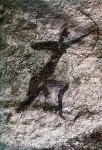 Algeria Cave Art Rock Painting from Tassili-Des-Ajjer Fine Art Print