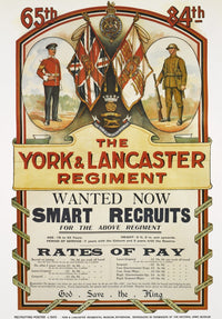 The York And Lancaster Regiment Recruitment Poster Print