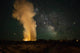 Milky Way Over Old Faithful Geyser Fine Art Print by Jaynes Gallery