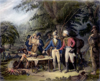 General Marion Inviting a British Officer to Dinner Fine Art Print