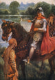 King Arthur & Excalibur - 1923 Illustration Art Print