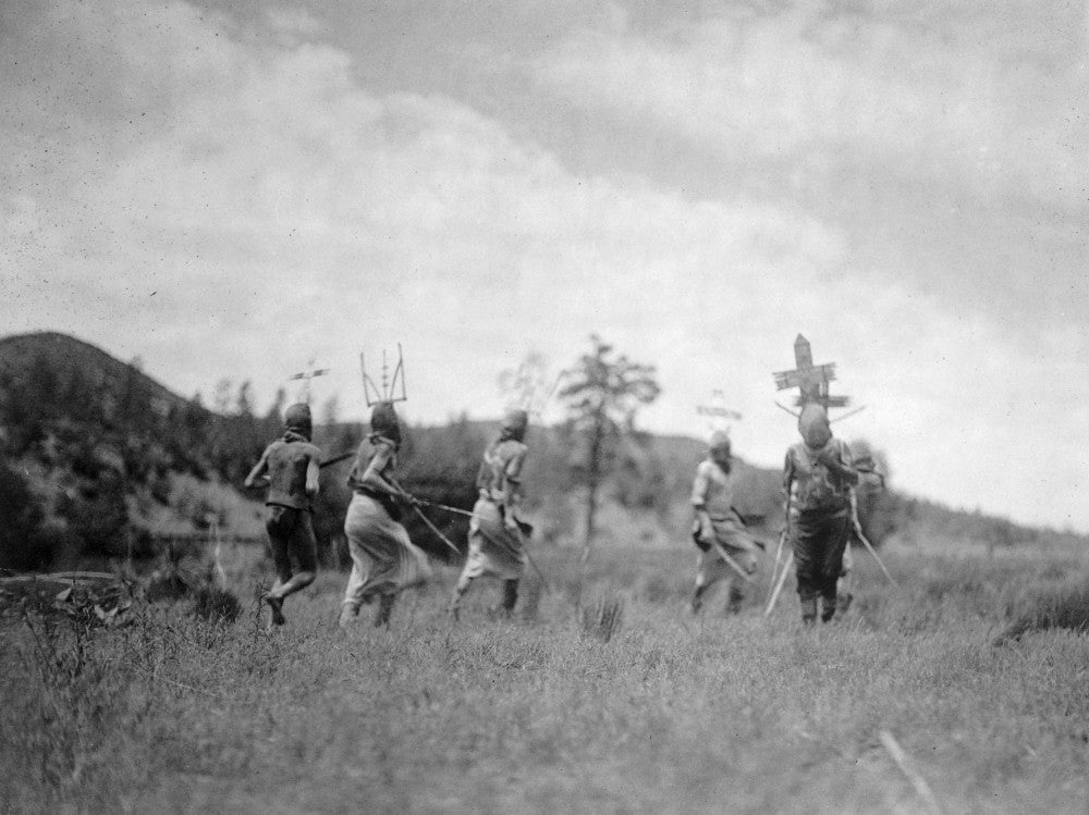 Apache Dance Fine Art Print by Edward S. Curtis (C1906)