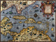 Caribbean Map Fine Art Print - Color Copper Engraving by Theodore De Bry (1591)
