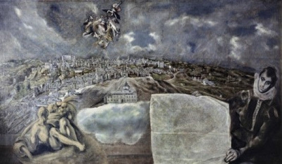 View and Plan of Toledo Fine Art Print by El Greco