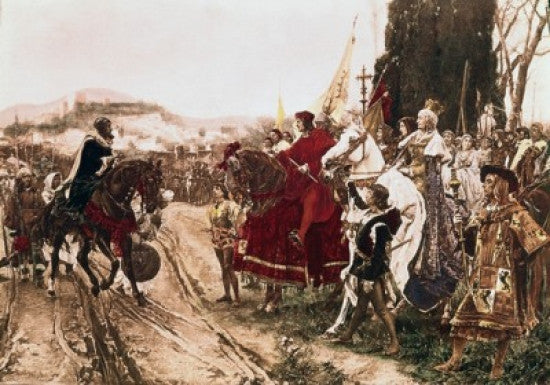 The Surrender of Granada in 1492 Fine Art Print by Francisco Pradilla y Ortiz