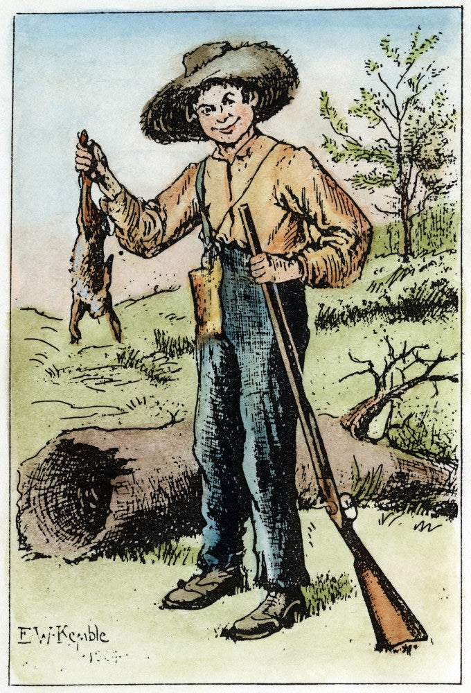 Huckleberry Finn Fine Art Print by Edward Windsor Kemble
