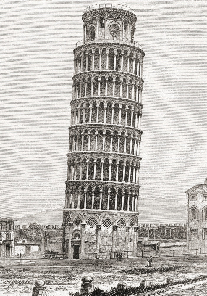 The Leaning Tower of Pisa Fine Art Print by Hilary Jane Morgan
