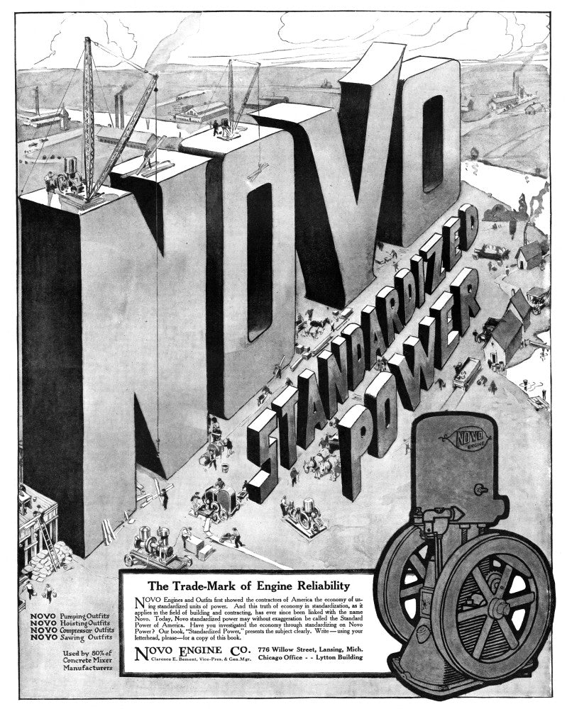 Ad: Engines, 1918 - American Advertisement Print by Granger Collection