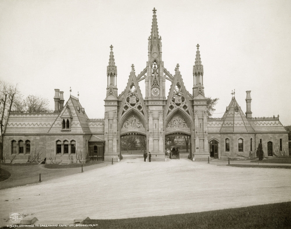 Brooklyn Greenwood Cemetery Photograph Print, C1906 by Granger Collection