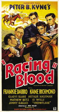 Racing Blood Movie Poster Fine Art Print - Frankie Darro 1936
