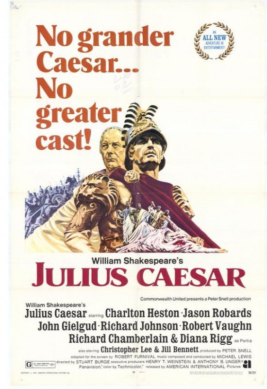 Julius Caesar Movie Poster Print - 27x40 | Posterazzi