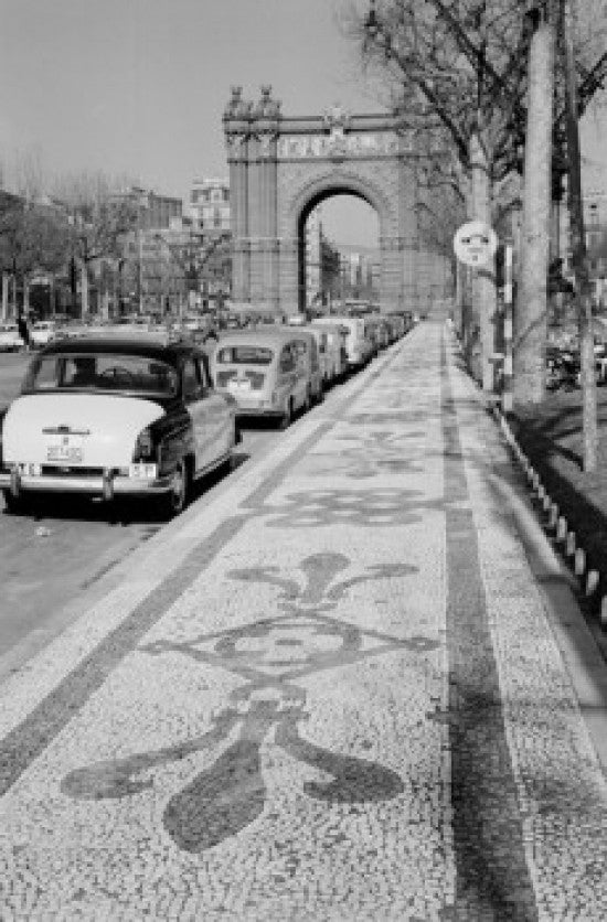 Barcelona Street Scene Near Arc de Triomphe Fine Art Print