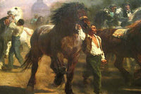 The Horse Fair Fine Art Print by Rosa Bonheur - Vintage Reproduction