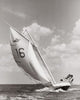 Four People Sailing a Sailboat Fine Art Print