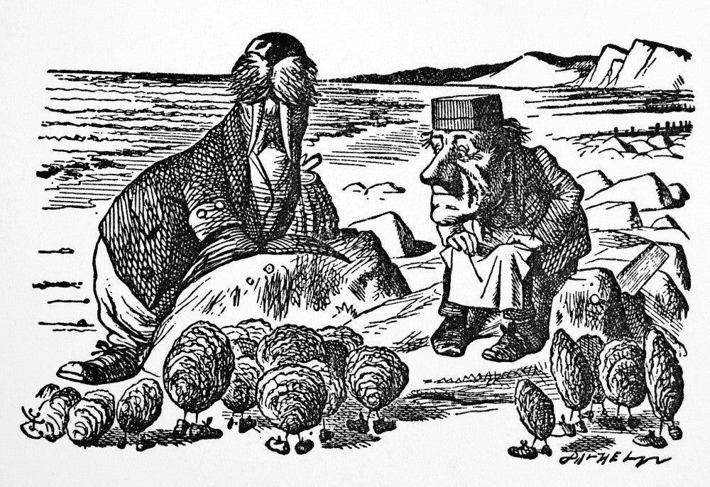 The Walrus, The Carpenter, and The Oysters Fine Art Print by Sir John Tenniel
