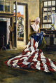 Betsy Ross Making the First American Flag Fine Art Print by Elisabeth Moore Hallowell