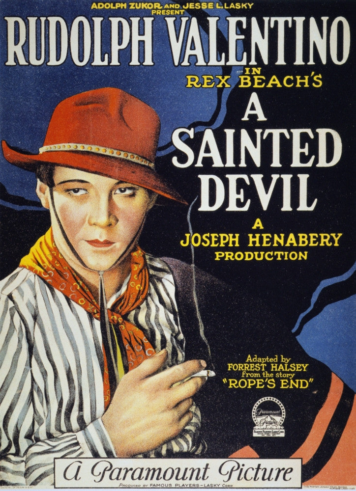 Rudolph Valentino A Sainted Devil Movie Poster Print - 1924