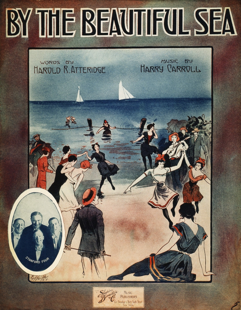 By The Beautiful Sea, 1914 American Sheet Music Cover Poster Print by Granger Collection