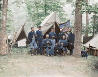 Officers of the 16th Pennsylvania Cavalry Fine Art Print by Stocktrek Images