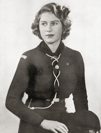 Princess Elizabeth in Girl Scout Uniform - Fine Art Print by Ken Welsh