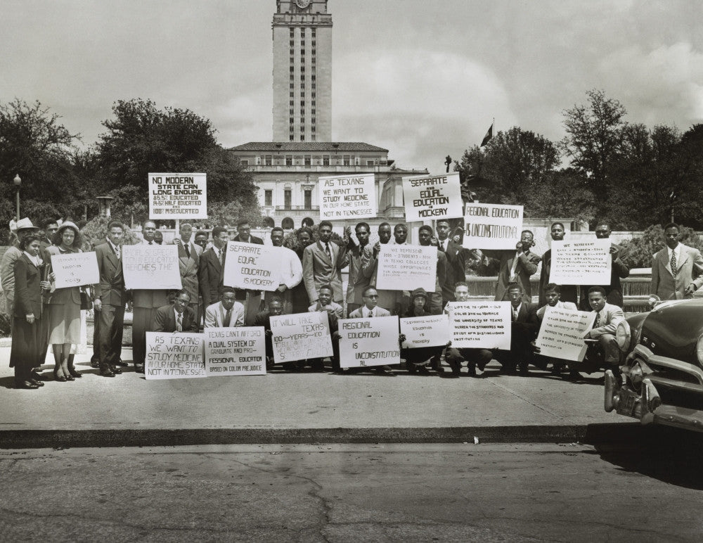 African Americans Demonstrate Against Segregation at the University of Texas Poster Print